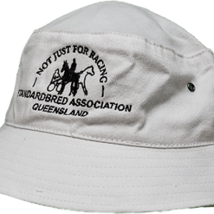 SAQ Bucket Hat - White with black logo