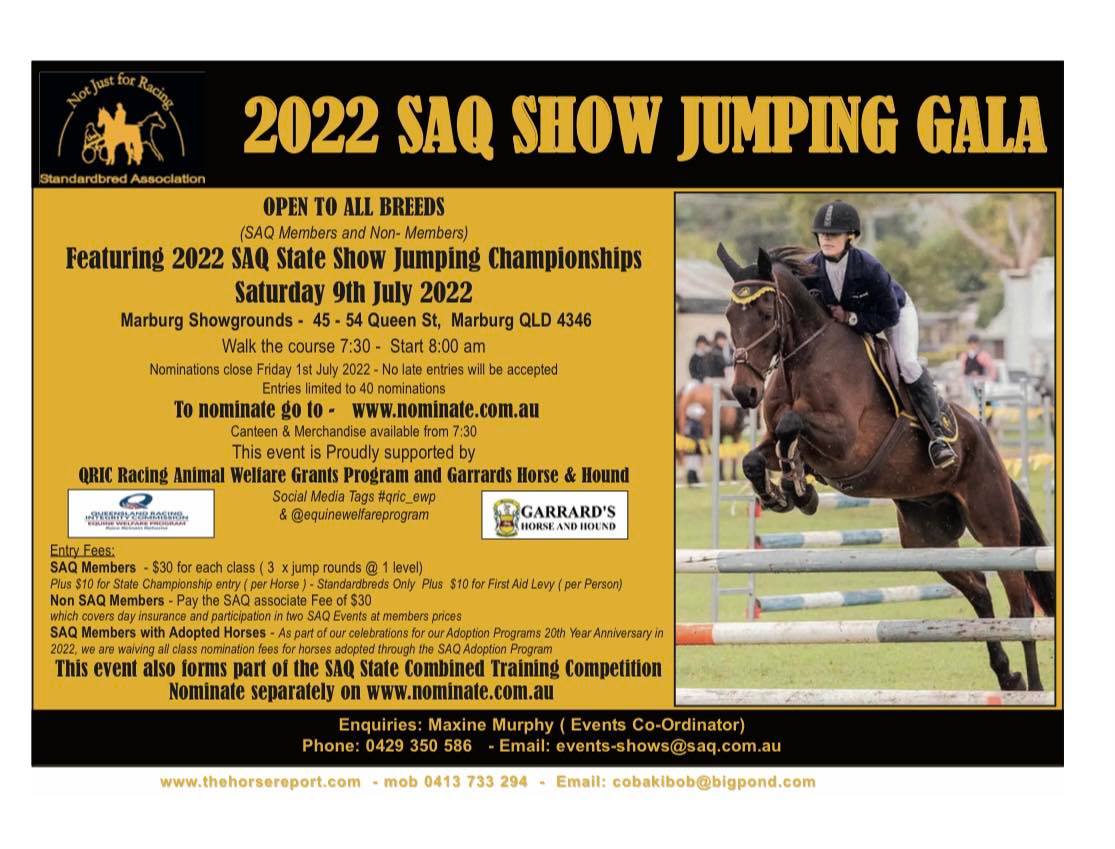 2022 SAQ Show Jumping Gala & State Show Jumping Championships @ Marburg Showgrounds