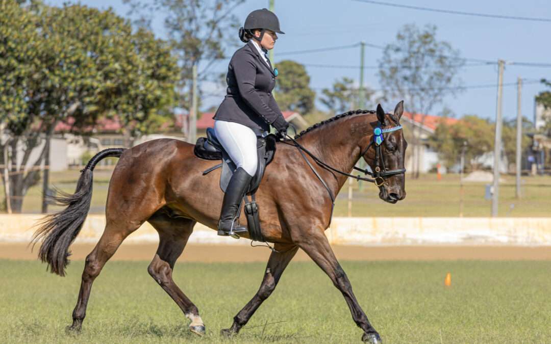 Dita Crisci riding Zeus